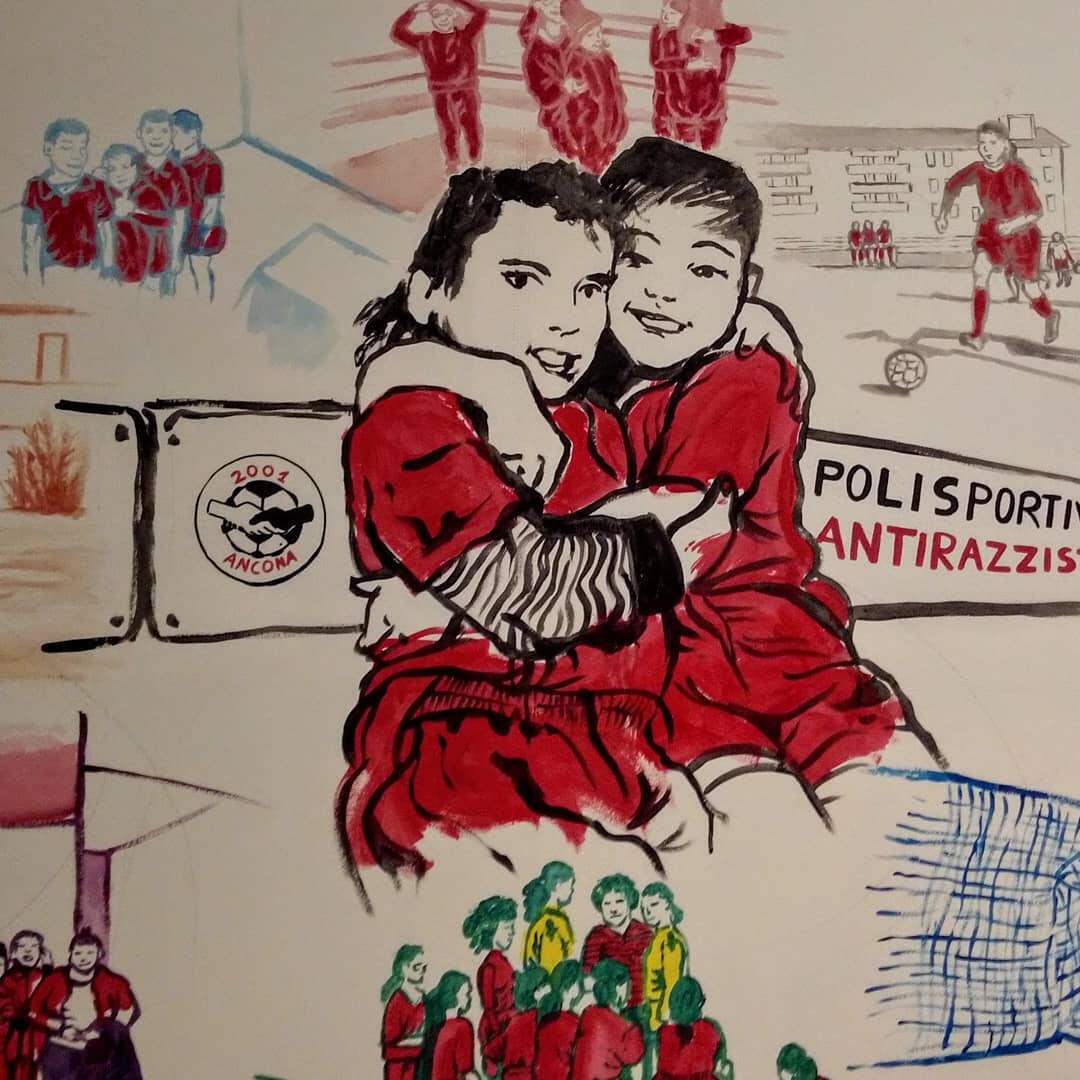 Murales per ANCONA RESPECT, Polisportiva Assata Shakur, Ancona, 2019